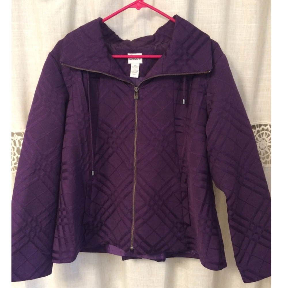 Chico’s purple blazer/nice jacket in size 2